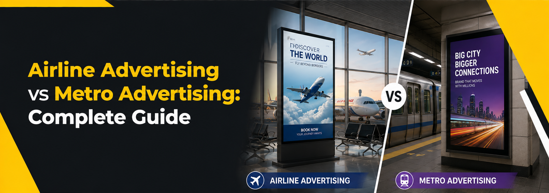 Complete Guide to Airline Advertising vs Metro Advertising